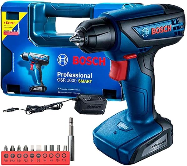 Bosch GSR 1000 SMART 10,8 V, com bateria integrada