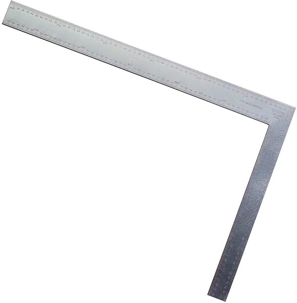 STANLEY 45-600 Esquadro de Aço para Carpinteiro, 610 x 406 mm